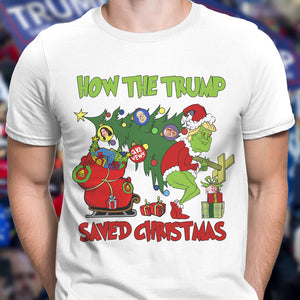 How The Trump Saved Christmas Bright Shirt HO82 65338