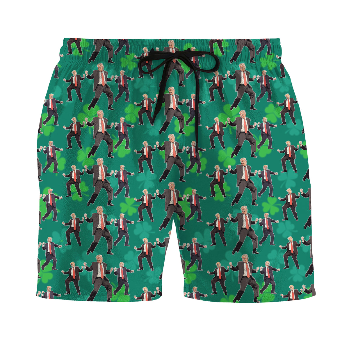 Trump Dancing Trump Irish St. Patrick's Day Beach Short N304 HA75 67204