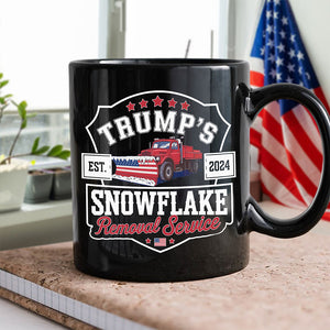 Trumps Snowflake 2024, Snowflake Removal Trump Black Mug HA75 67164