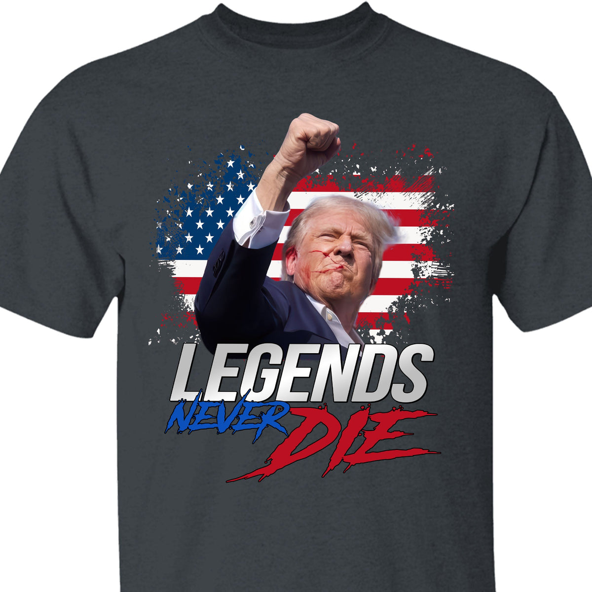 Trump Legends Never D** | Trump Fi**t 2024 Shirt Pennsylvania Rally | Shirt Dark C1116 - GOP
