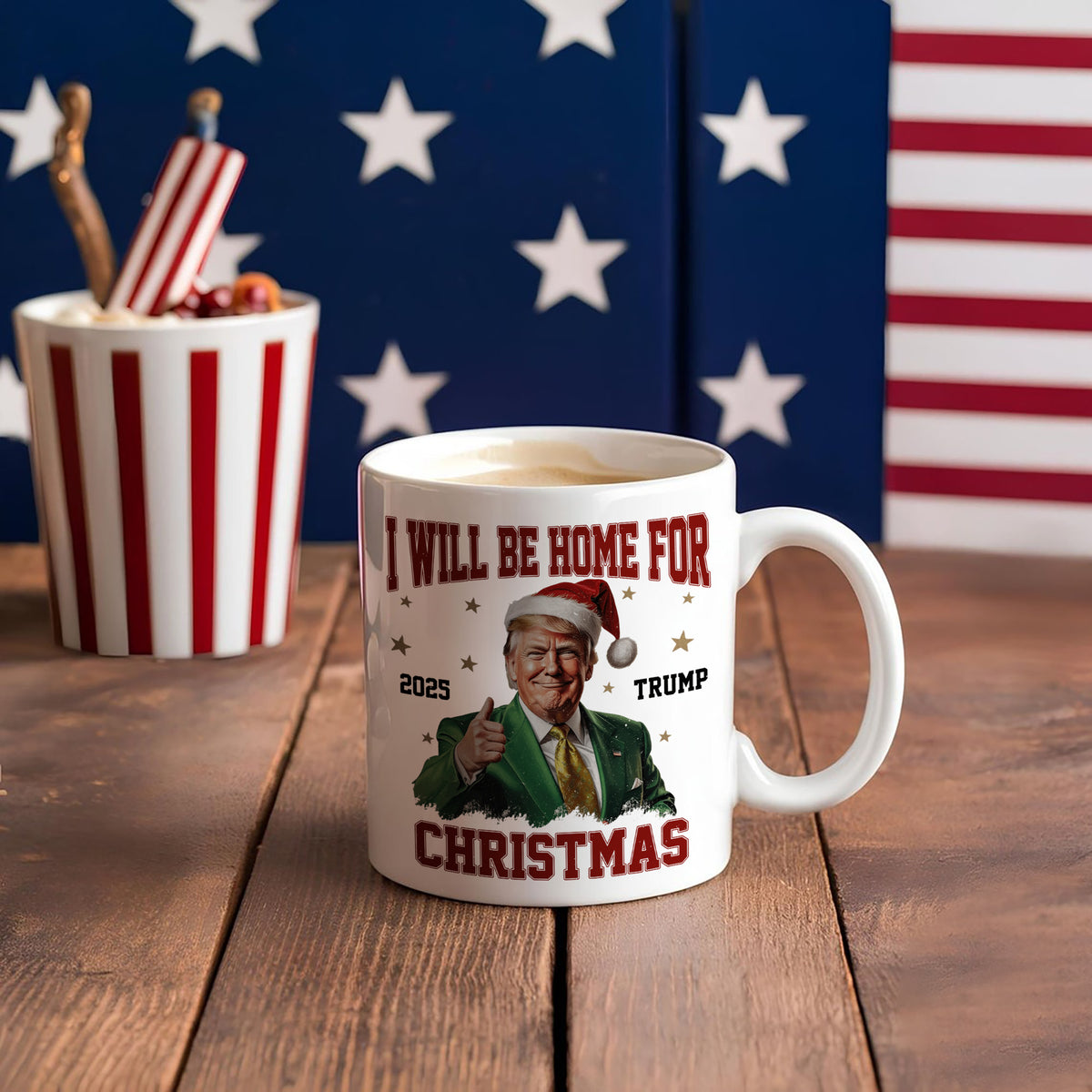 I'll Be Home for Christmas Trump Xmas Political Mug HA75 63724