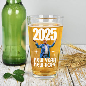 Funny Trump New Year New Hope Inauguration Party Celebration Beer Glass LM32 65083