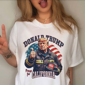 Donald Trump Prays for California Bright Shirt HA75 64306