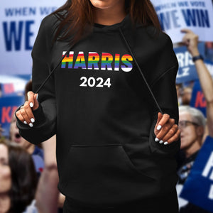 Kamala Harris 2024 For President Campaign LBGTQ Pride Dark Shirt HO82 65092