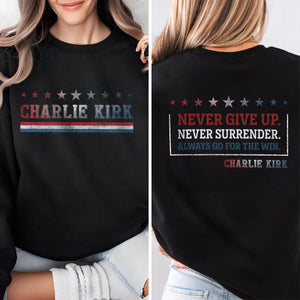A True Patriot Charlie Kirk - Human Rights & Free Speech Back and Front Shirt LM32 65759