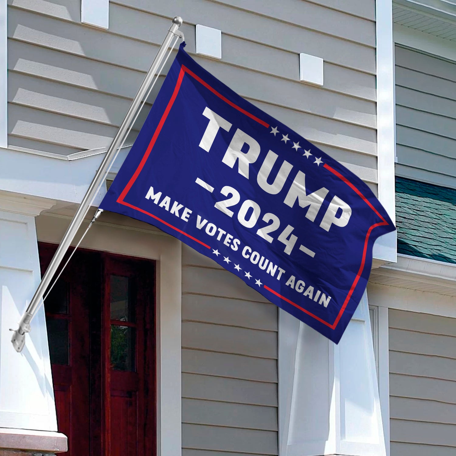 Trump 2024 Make Votes Count Again Banner Flag HA75 63412