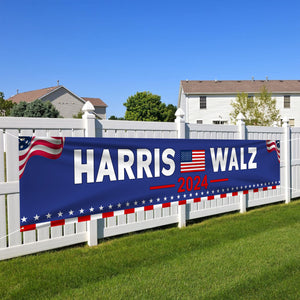 Harris Walz 2024 Banner TH10 63547