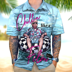 Chillin Like A Felon Summer Trump President Hawaiian Shirt DM01 62995