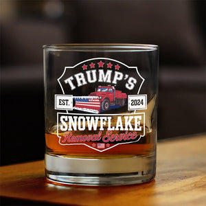 Trumps Snowflake 2024, Snowflake Removal Trump Whisky Glass HA75 67168