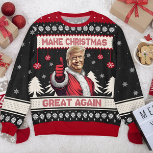 Trump Make Christmas Great Again Funny Ugly Sweater HA75 63717