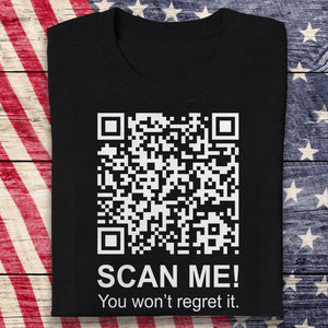 Funny QR Scan me President Trump 45 47 Dancing Dark Shirt HA75 64184