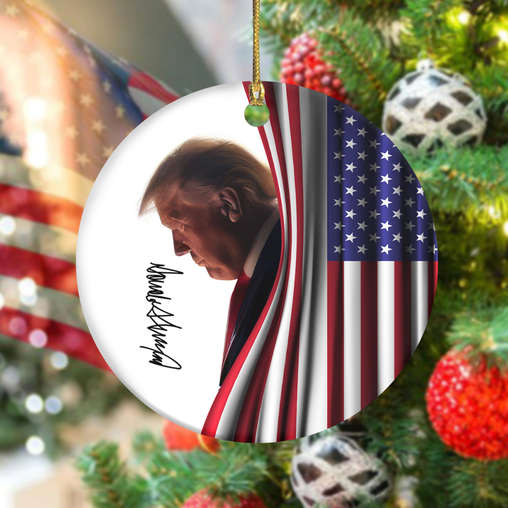 Make America Great Again Trump Signature Ceramic Ornament DM01 63251