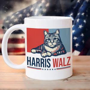 Harris Walz 2024 Cat Obviously Mug | Kamala Harris 2024 Mug HA75 63550