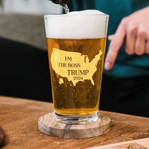 Trump's Comeback to Protect America's Legacy in 2024 Beer Glass LM32 63781