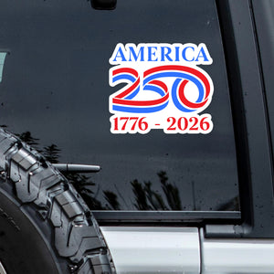 America 250th Birthday 1776 - 2026 Car Window Decal Sticker LM32 895825