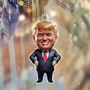 Trump-Inspired Acrylic Christmas & Halloween Acrylic Ornament HA75 63872