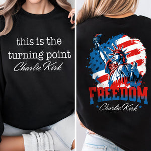 Charlie Kirk - This Is The Turning Point Back and Front Shirt HO82 66006