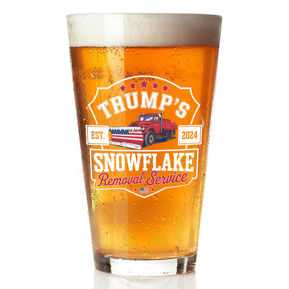 Trumps Snowflake 2024, Snowflake Removal Trump Beer Glass HA75 67170