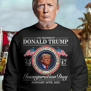 Donald Trump 47th President Dark Shirt - Inauguration Day 2025 Edition LM32 65101