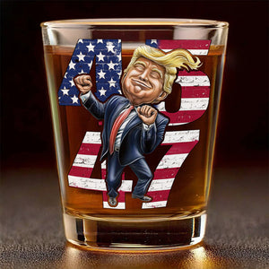 Patriotic Trump 2024 45th & 47th President's Legacy MAGA Shot Glasses LM32 63959