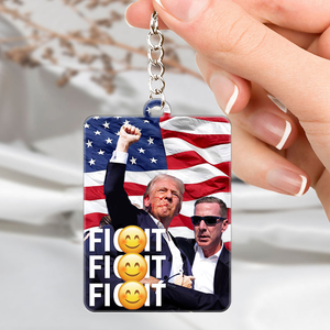 Donald Trump Fi**t Fi**t Fi**t Keychain TH10 63277