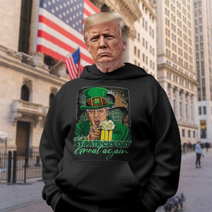 Funny President Trump Make St Patrick's Day Great Again Dark Shirt HO82 65612