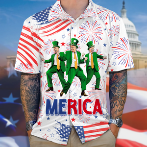 Donald Trump Dancing Merica Hawaii Shirt N304 TH10 64309