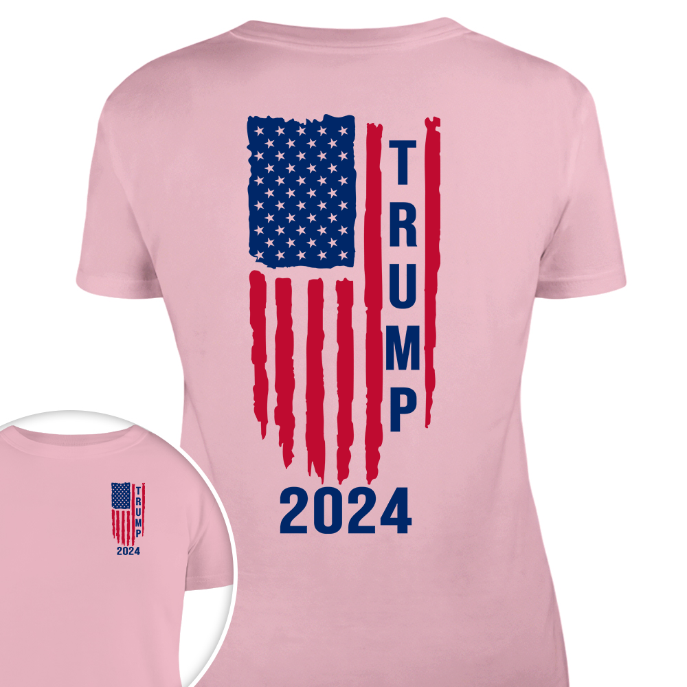 Trump 2024 With America Flag Shirt K228 62431