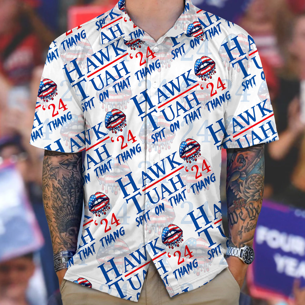 Hawk Tuah 24 Spit on That Thang Hawaii Shirt HA75 62878
