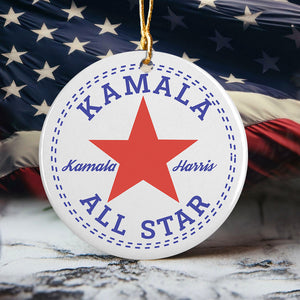 Kamala Harris All Star Ceramic Ornament TH10 63495