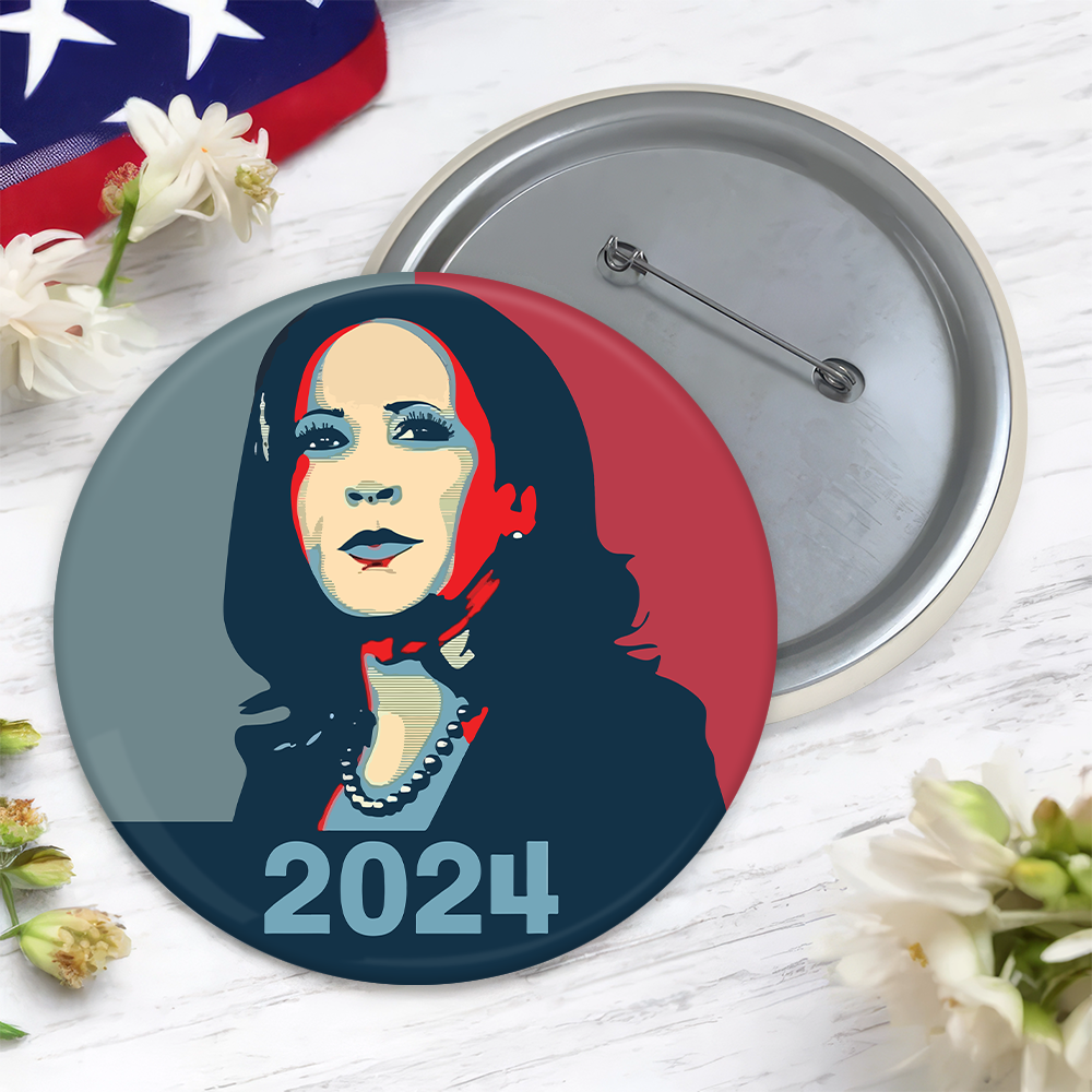 Kamala Harris 2024 Political In Shepard Fairy Style Pin Button HO82 65134