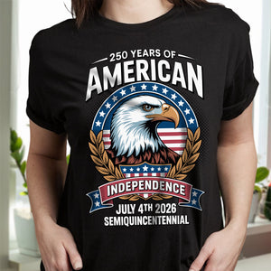 American 250 Years Independence Eagle - July 4th 2026 Dark Shirt LM32 895247