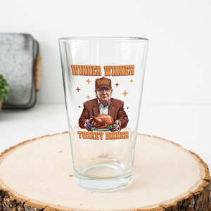 Trump Great Again Winner Turkey Dinner Beer Glass LM32 63915