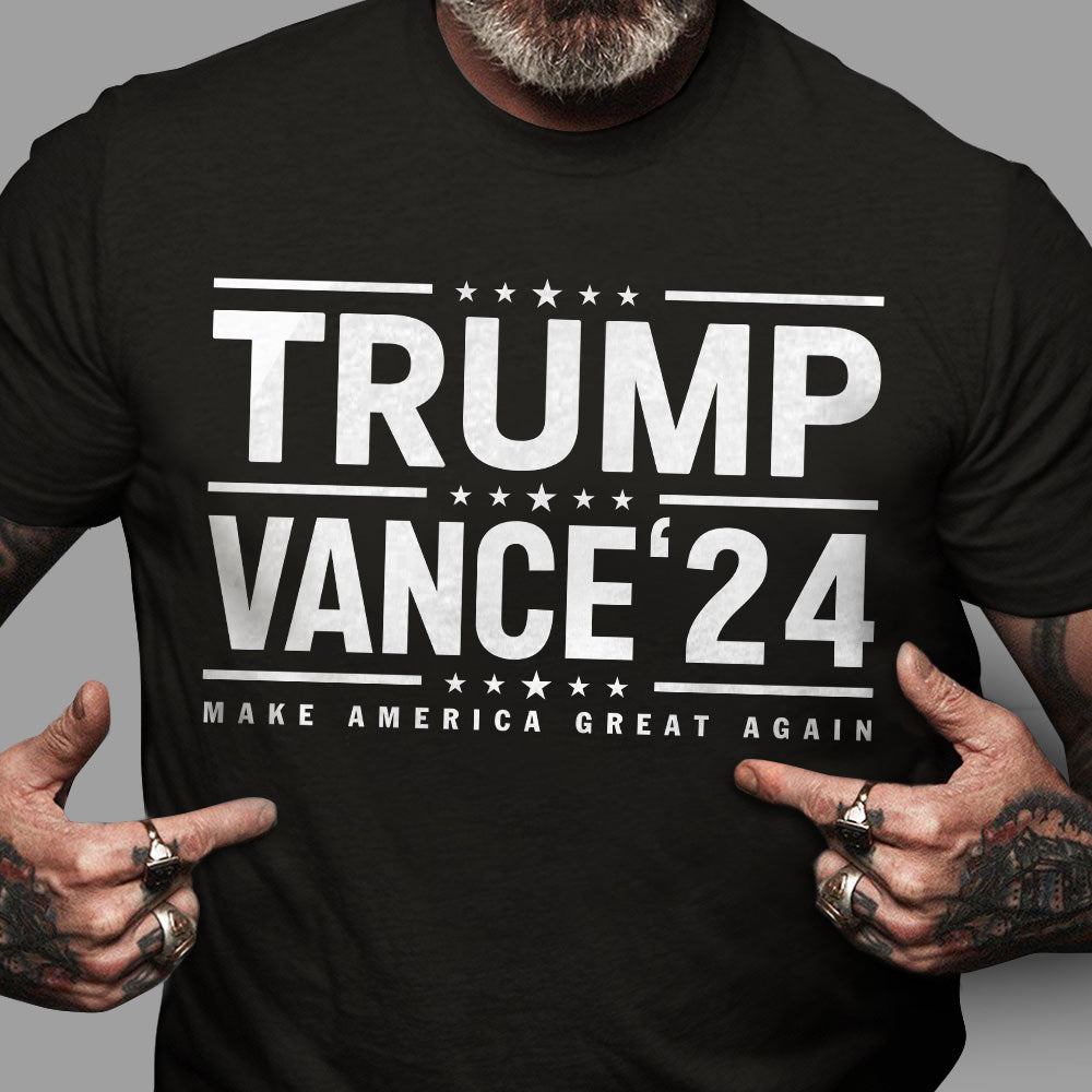 Make America Great Again Trump Vance 2024 Dark Shirt LM32 63695