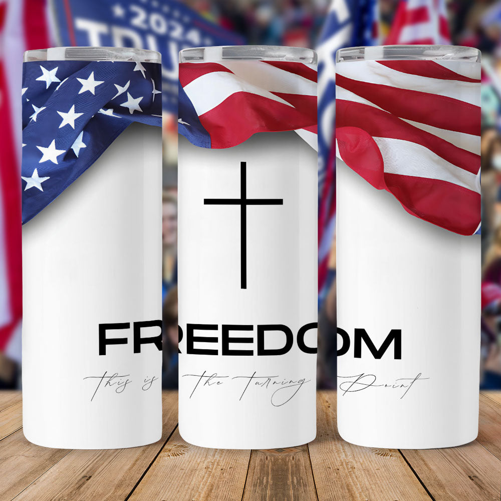 Freedom - Charlie Kirk Skinny Tumbler HO82 66014