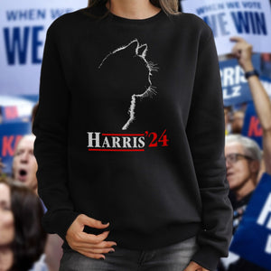 Cat Ladies Harris Funny Cat 2024 President Kamala-Harris Dark Shirt HO82 65084