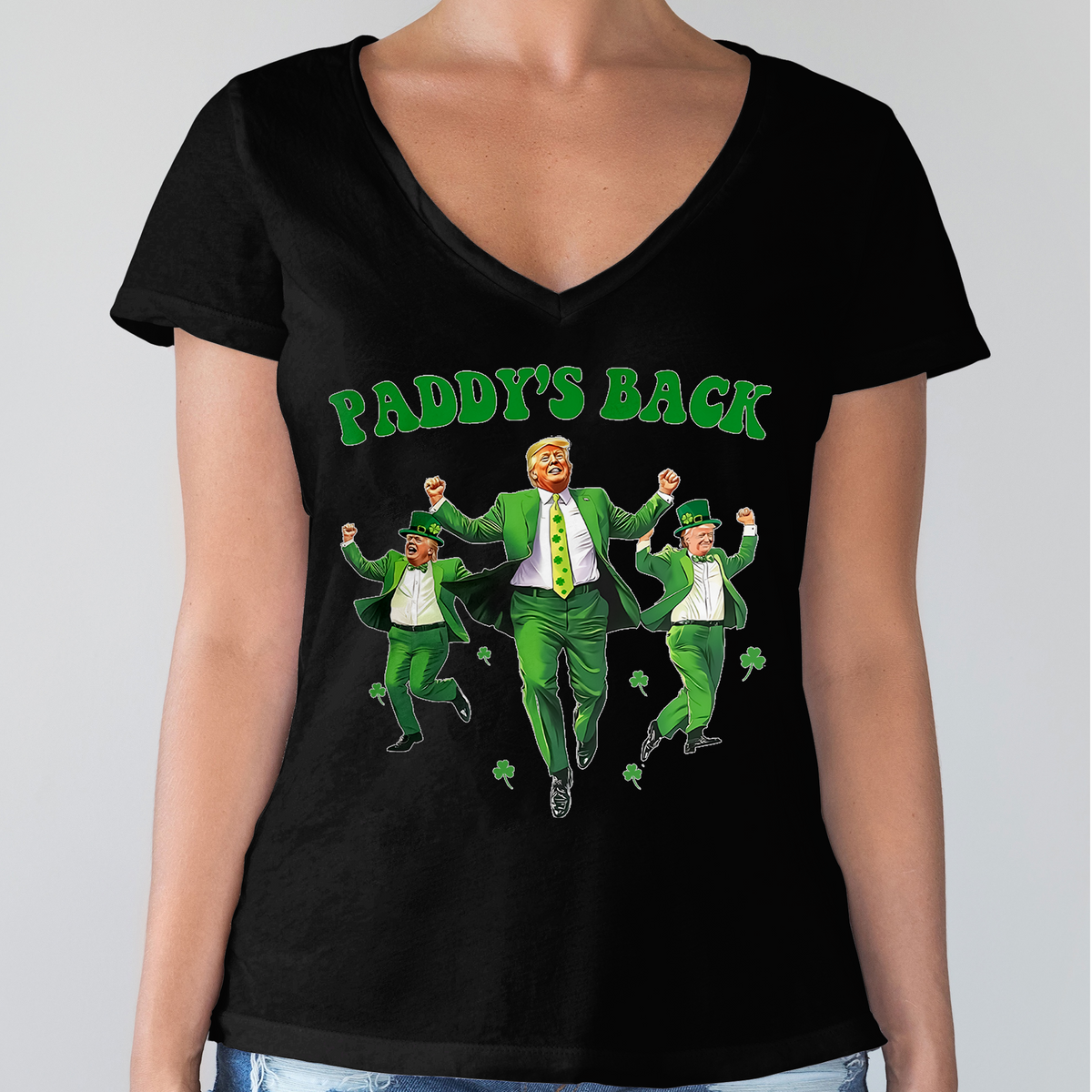 Trump Paddy's Back 2025 St. Patrick's Day Shirt LM32 65285