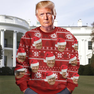 Hey, I'm Watching You US Election Funny Trump Ugly All-Over-Print Ugly Sweater HO82 65286