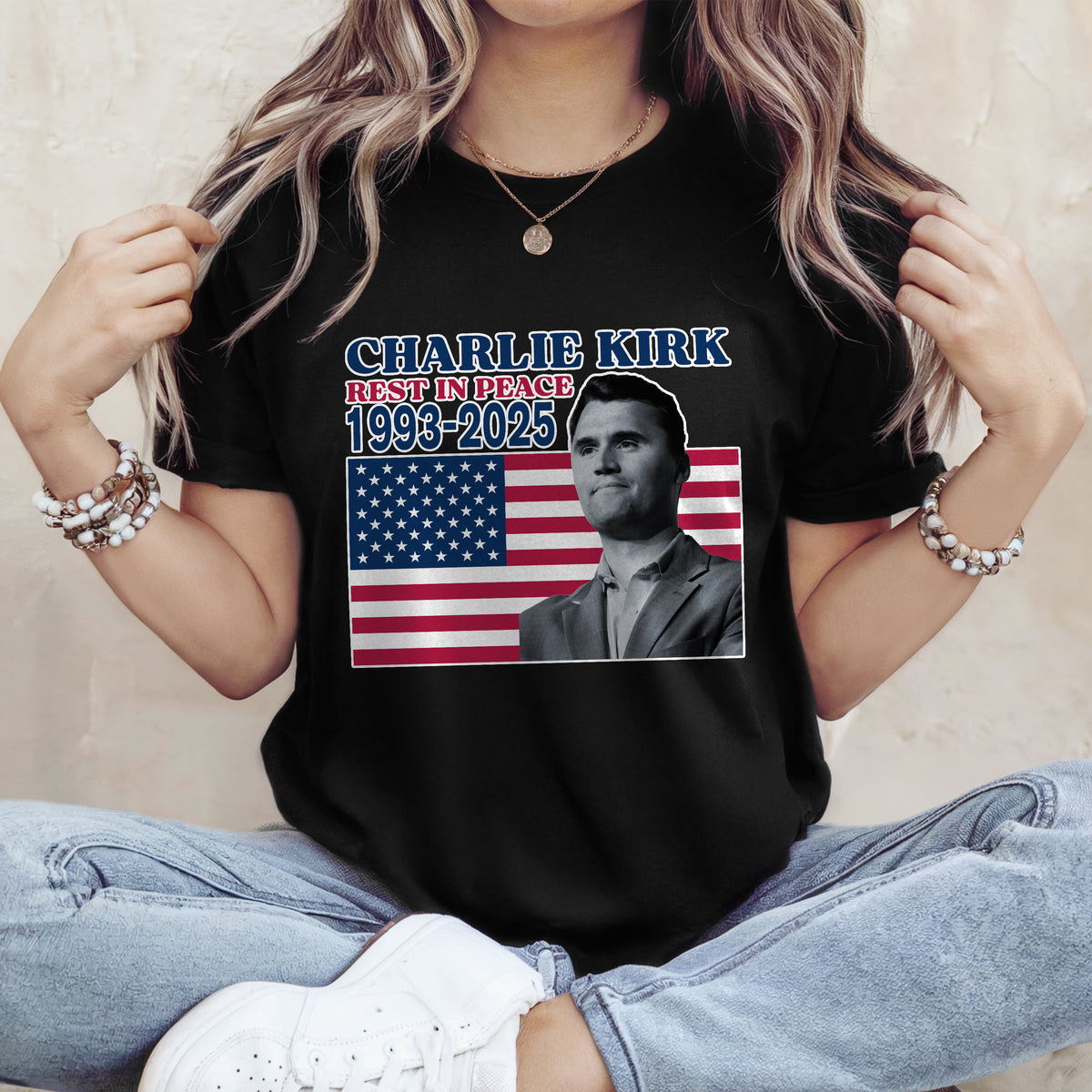 Charlie Kirk Rest In Peace 1993-2025 America Dark Shirt LM32 65627