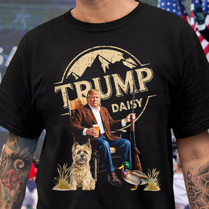 Custom Dog Clipart Trump Duck Hunting 2024 Dark Shirt LM32 63905