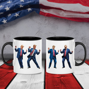 Trump Ready To Dance And Celebrate The Holidays Accent Mug LM32 65025