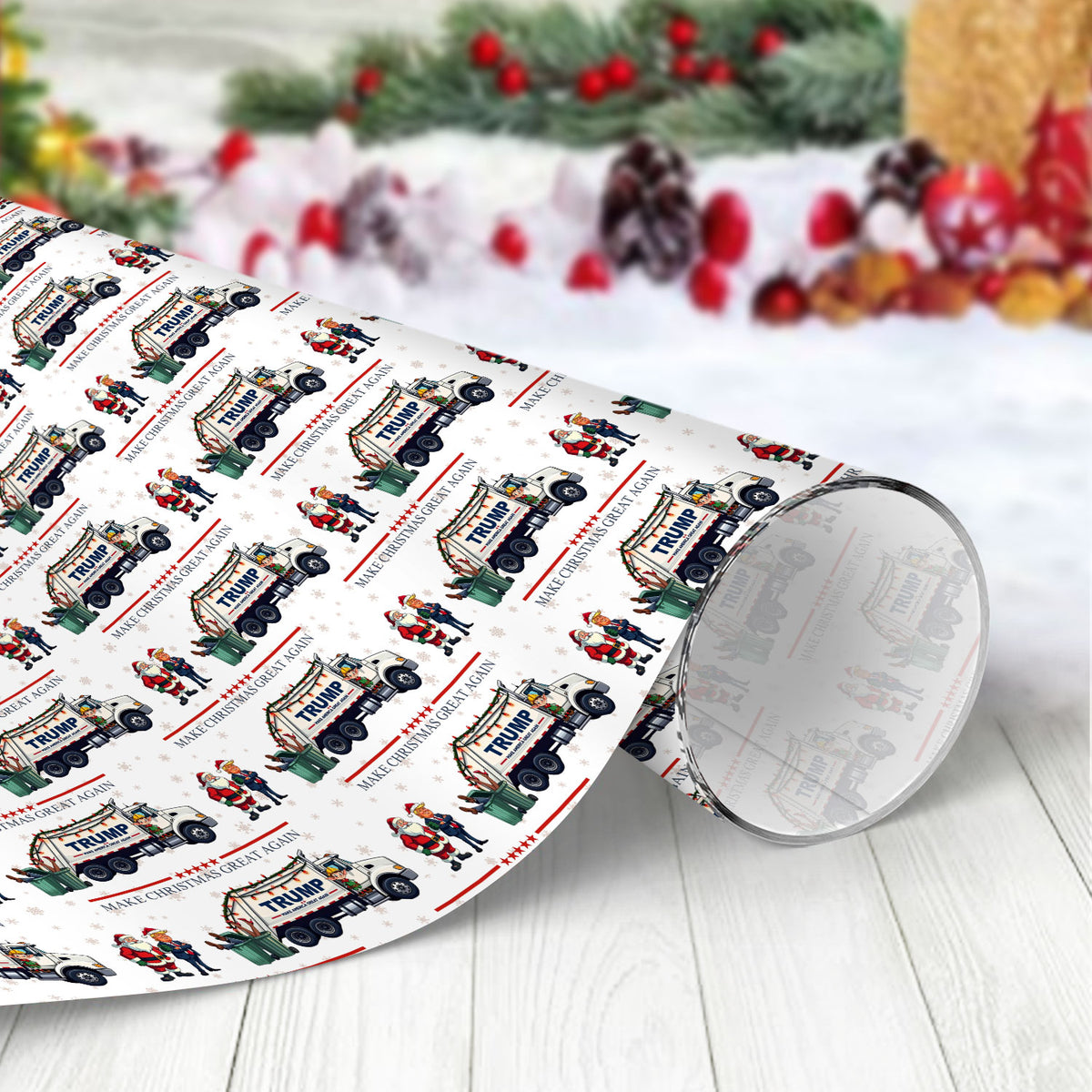 Make Christmas Great Again Wrapping Paper For Christmas Gift TH10 64205