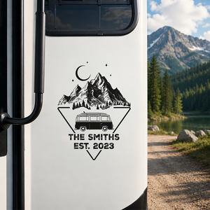 Personalized Adventure Mountain RV Decal Sticker Gift For Camping Lovers LM32 669485