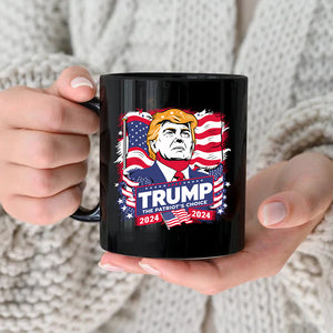 Trump 2024 - The Patriot's Choice Black Mug HA75 62778