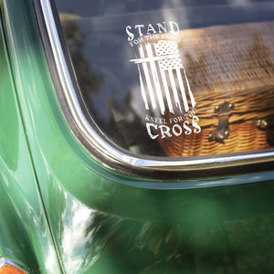 Stand for The Flag Kneel for The Cross Car Window Decal Sticker LM32 897351
