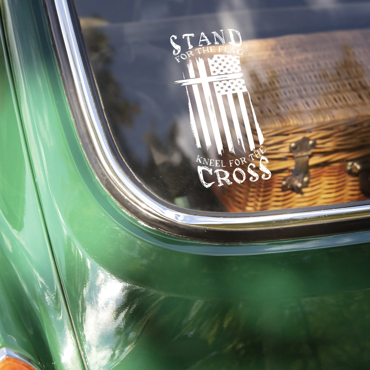 Stand for The Flag Kneel for The Cross Car Window Decal Sticker LM32 897351