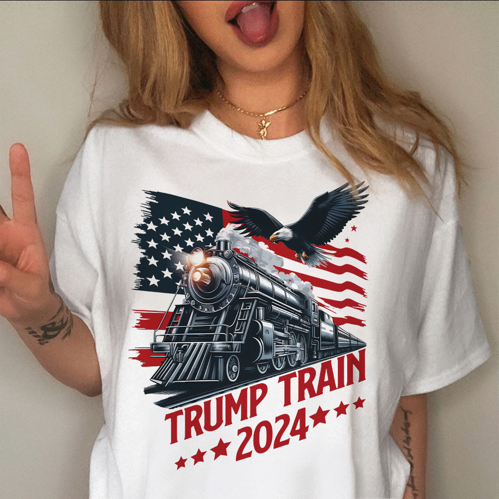 Trump Train 2024 Bright Shirt for Patriotic Fans Bright Shirt LM32 63929