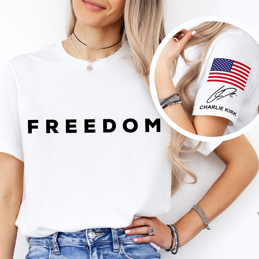 Charlie Kirk Freedom Signature Shirt TH10 64527