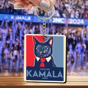 Cats For Kamala Keychain TH10 63511