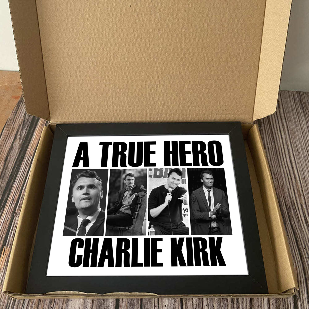 A True Hero Charlie Kirk Rest In Peace Picture Frame HO82 65772